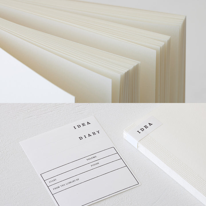 MD Notebook Cotton (A5 Square) - Blank — size comparison