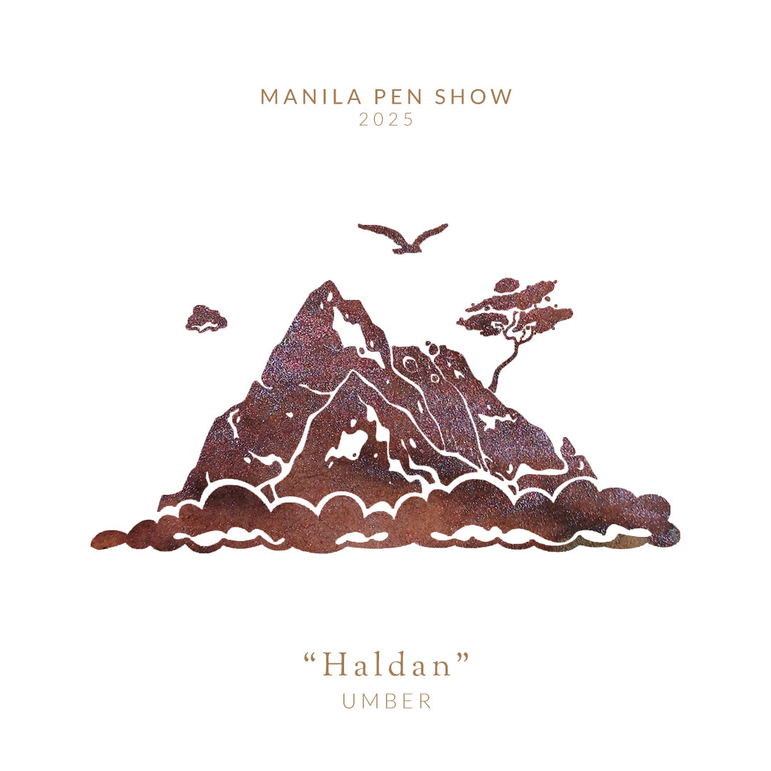 Vinta Inks 30ml Bottled Ink - Umber [Haldan 1986] — colour swatch on paper