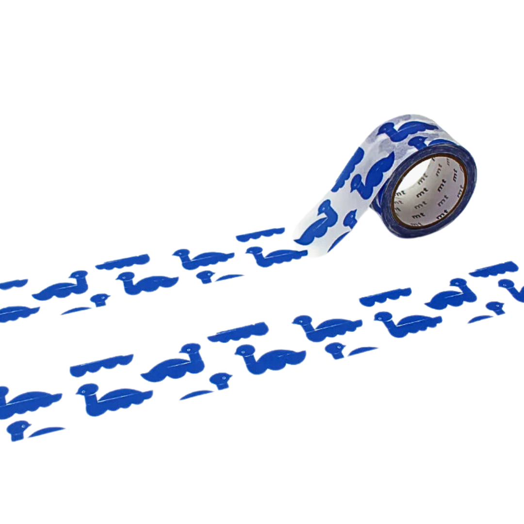 MT x Mina Perhonen Washi Tape - Sea Birds — roll front