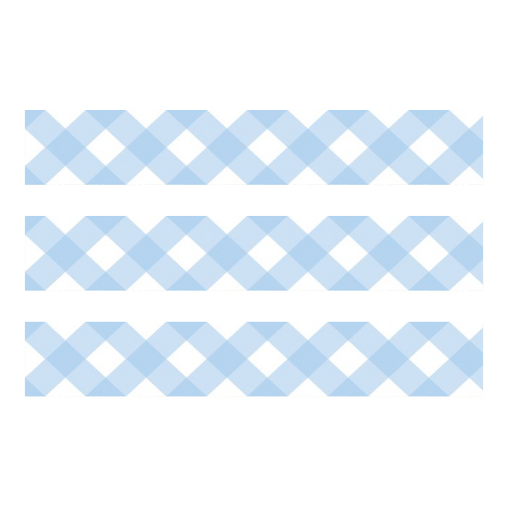 MT Deco Washi Tape - Thick Checkered Pastel Ultramarine — with packaging
