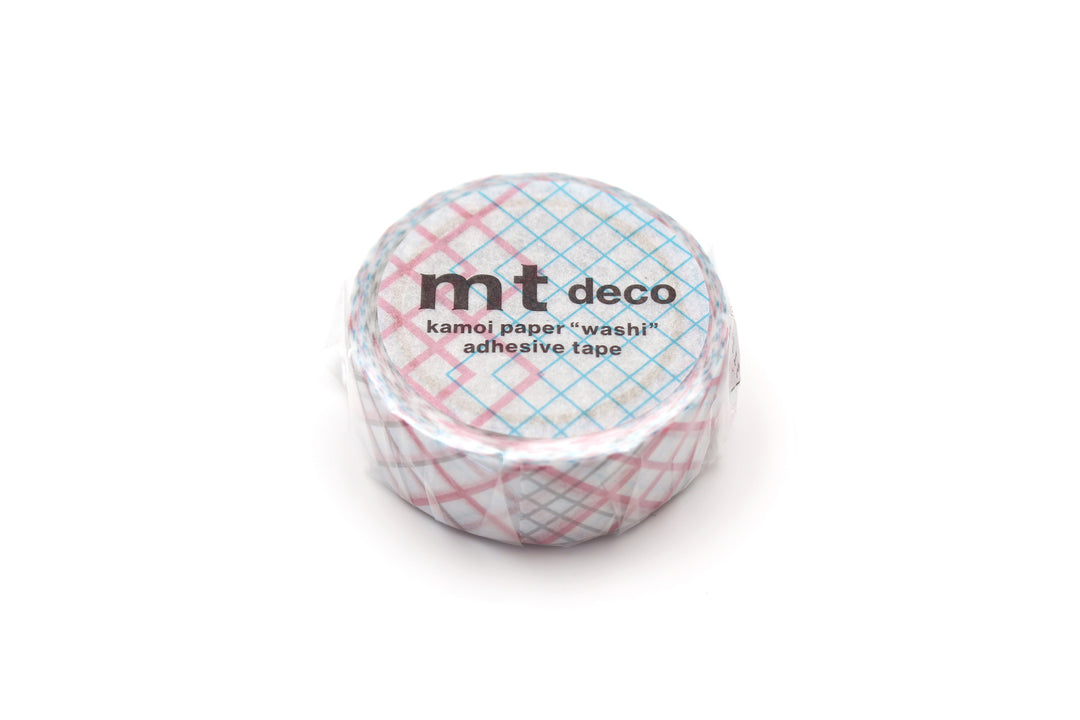 MT Deco Washi Tape - Multi Cross — applied on surface
