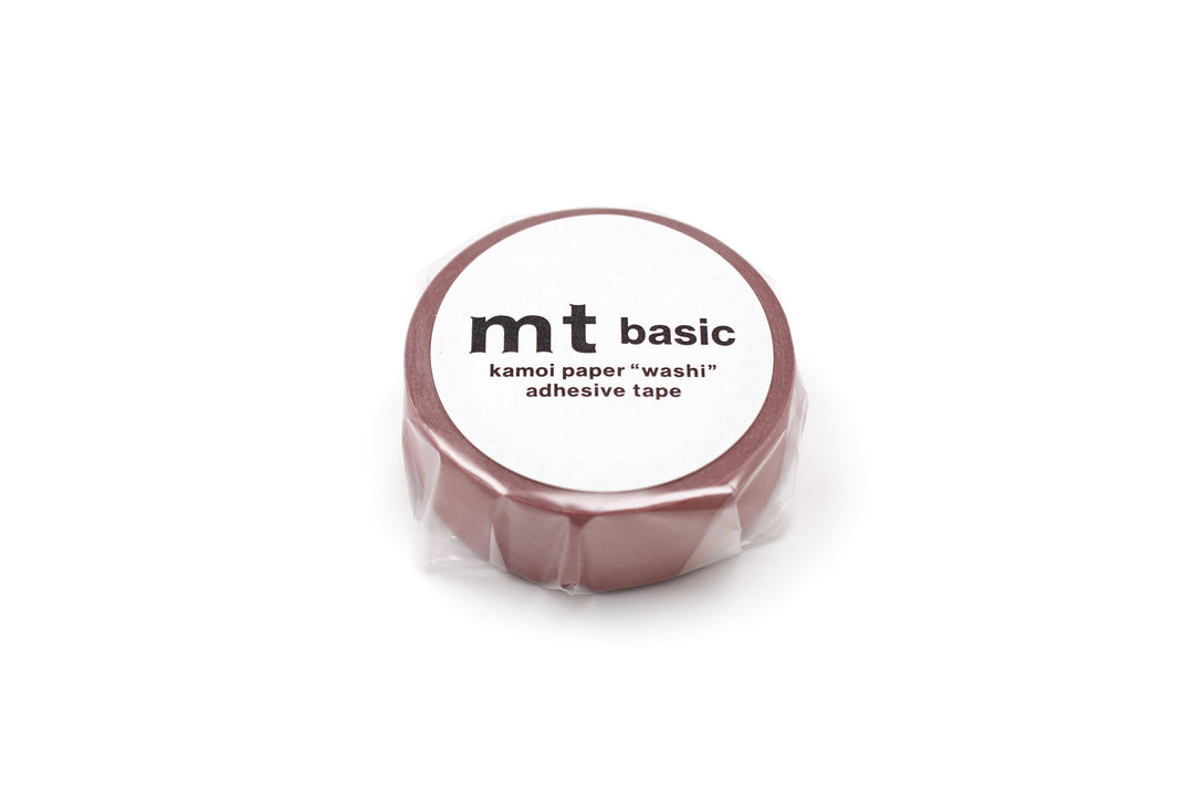 MT Basic Washi Tape - Light Vermilion — applied on surface