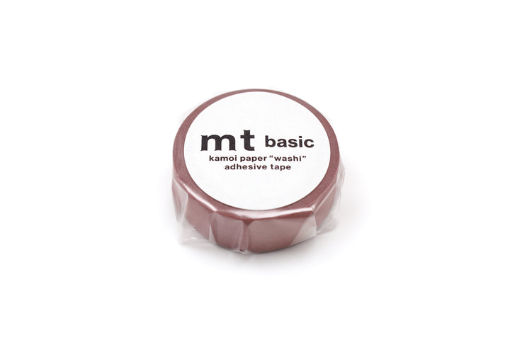 MT Basic Washi Tape - Light Vermilion — applied on surface