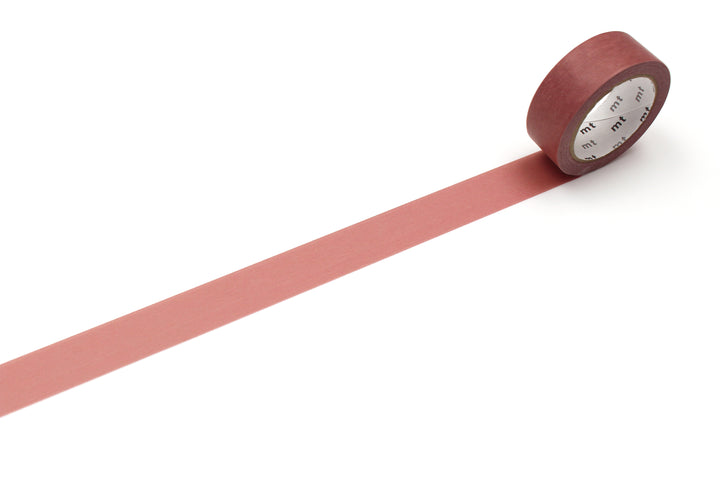 MT Basic Washi Tape - Light Vermilion — with packaging