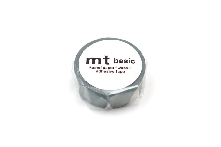 MT Basic Washi Tape - Charcoal Gray — applied on surface