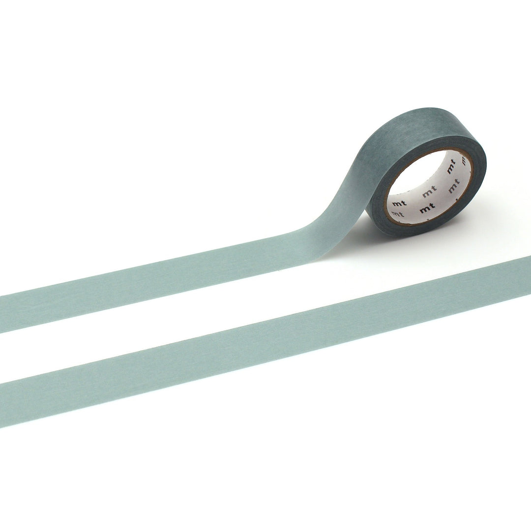 MT Basic Washi Tape - Charcoal Gray — roll front