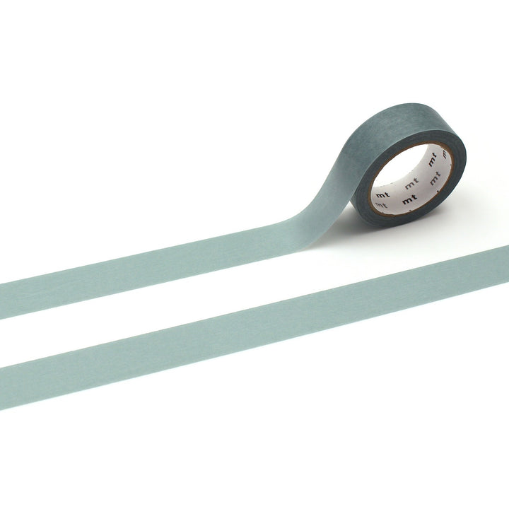 MT Basic Washi Tape - Charcoal Gray — roll front