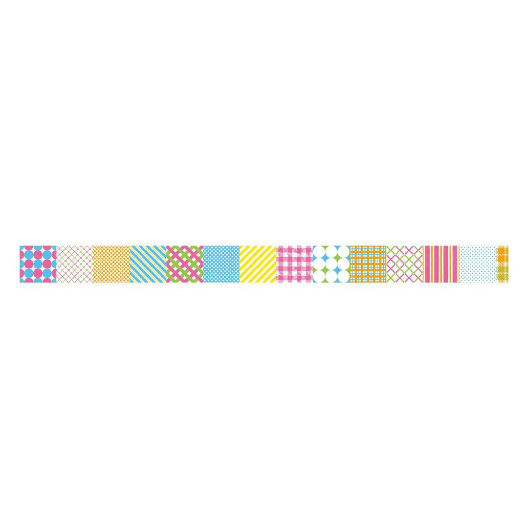 MT 1P Kamoi Washi Tape - Geometric Pattern — with packaging