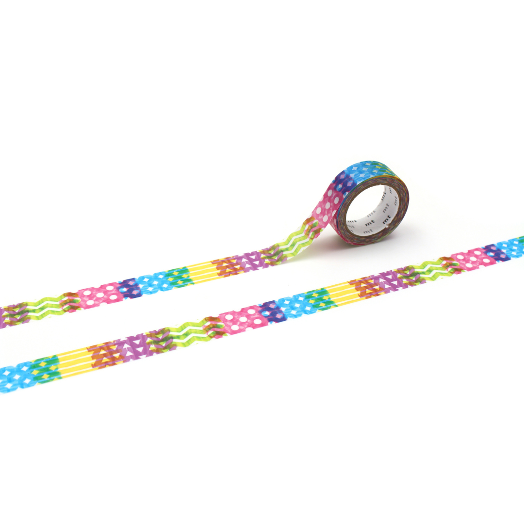 MT 1P Kamoi Washi Tape - Sheer Marker Pattern — roll front