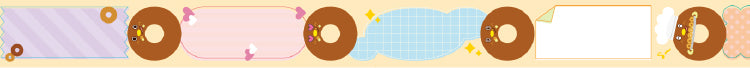 MT x Dagashi Washi Tape - Young-kun Memo — pattern detail
