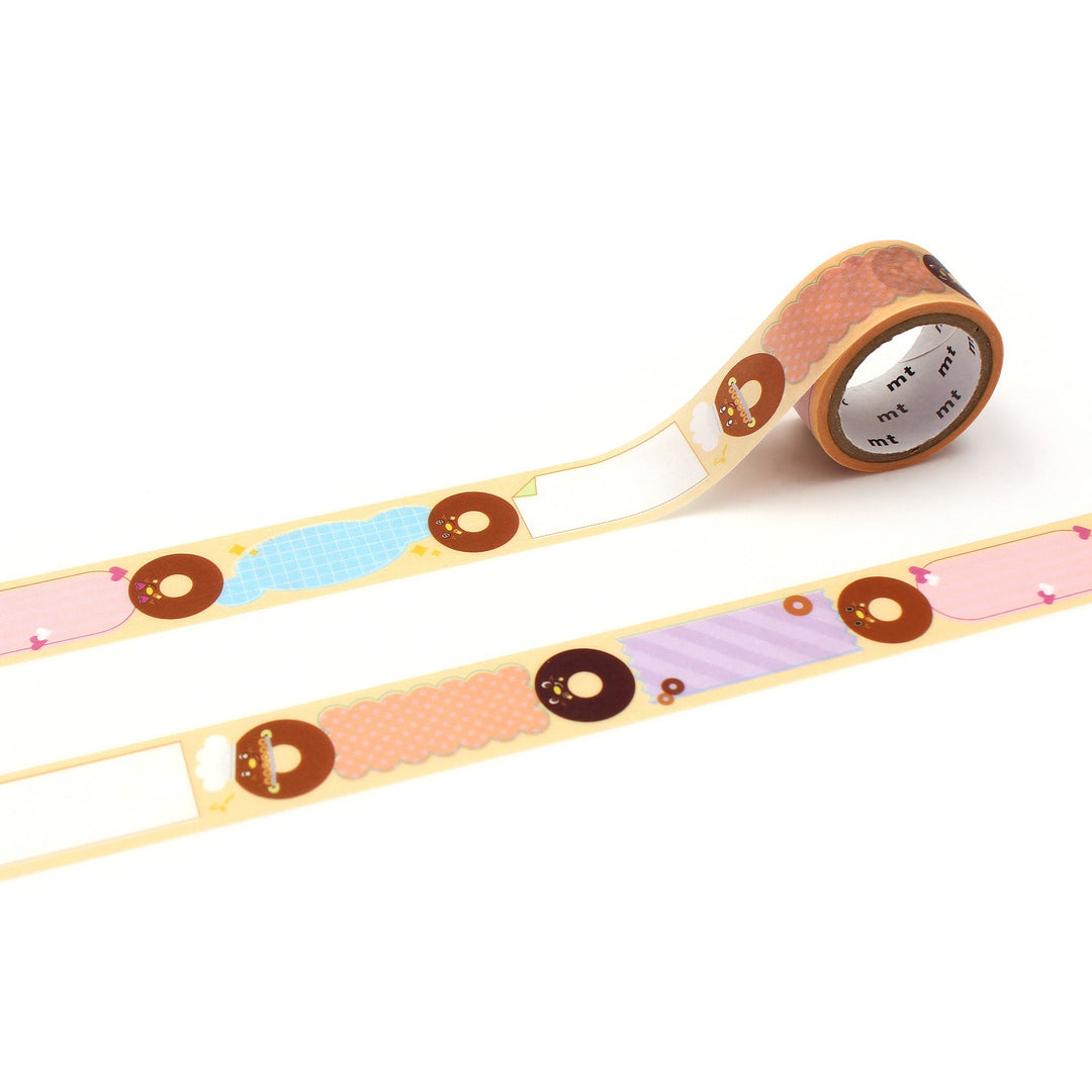 MT x Dagashi Washi Tape - Young-kun Memo — roll front