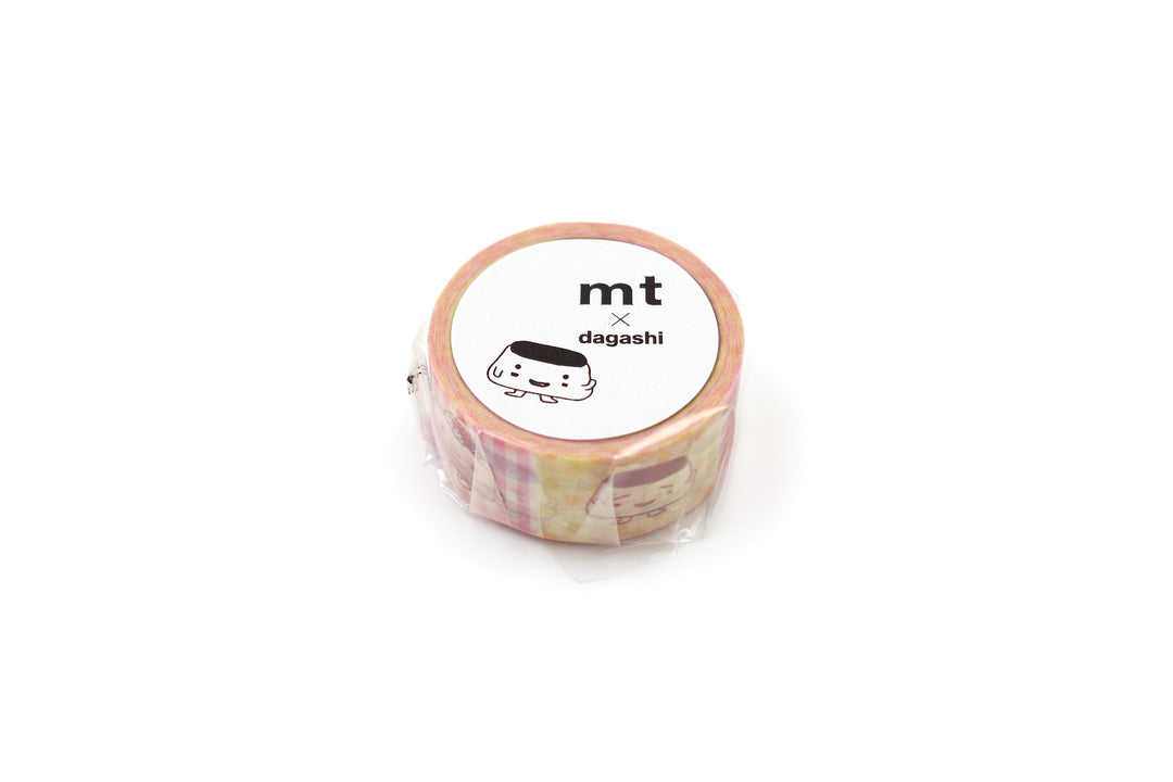 MT x Dagashi Washi Tape - Mini Pudding-chan — applied on surface