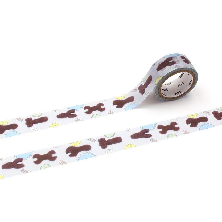MT x Dagashi Washi Tape - Tool Chocolate — roll front