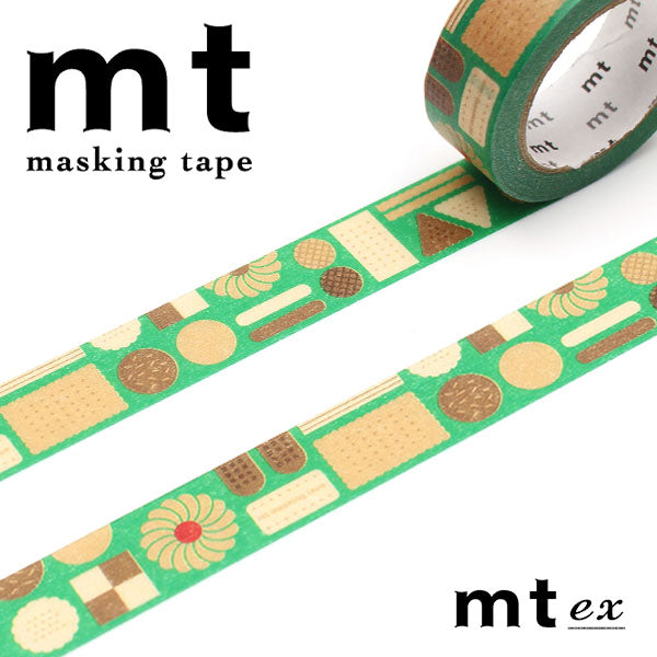 MT EX Washi Tape Geometry Cookie — roll front