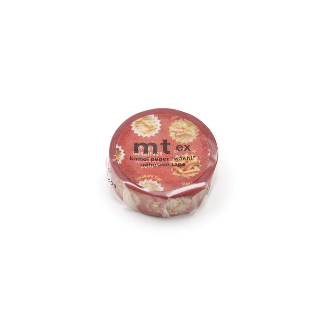 MT EX Washi Tape - French Fries — applied on surface