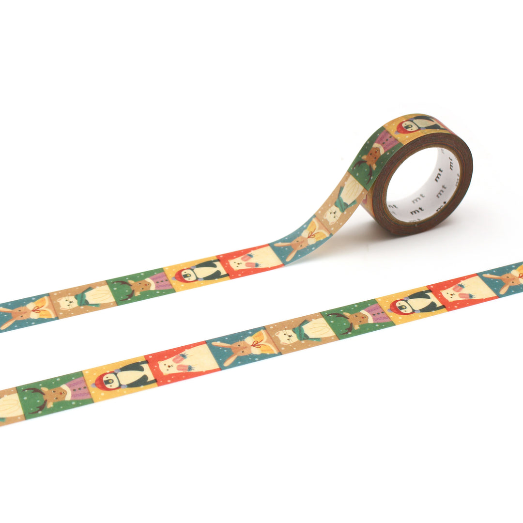 MT EX Washi Tape - Winter Attire — pattern detail