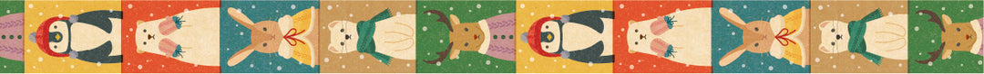 MT EX Washi Tape - Winter Attire — applied on surface
