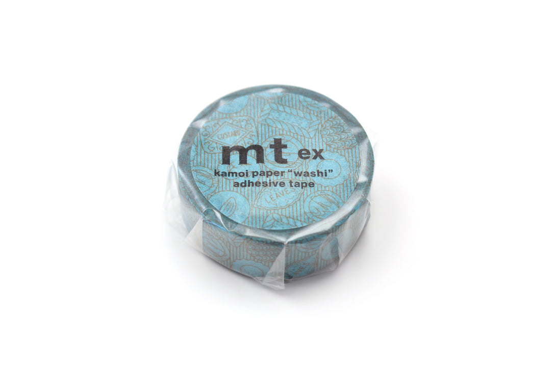 MT EX Washi Tape - Lined Cookies — applied on surface