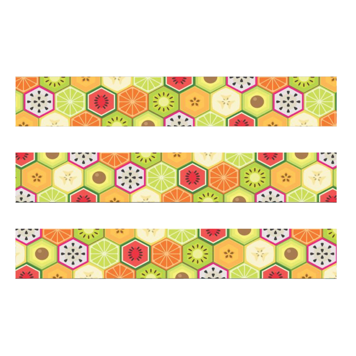 MT EX Washi Tape - Hexagon Fruits — with packaging