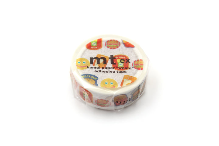 MT EX Washi Tape - Fast Food Sticker — applied on surface