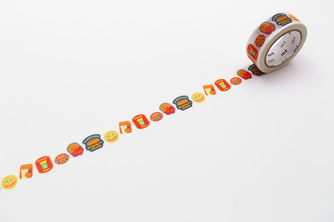 MT EX Washi Tape - Fast Food Sticker — pattern detail