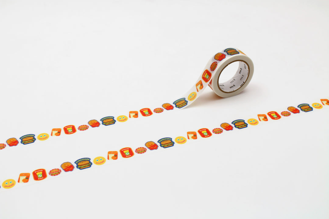 MT EX Washi Tape - Fast Food Sticker — roll front