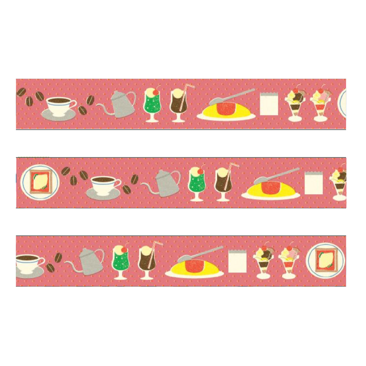 MT EX Washi Tape - Retro Cafe — with packaging
