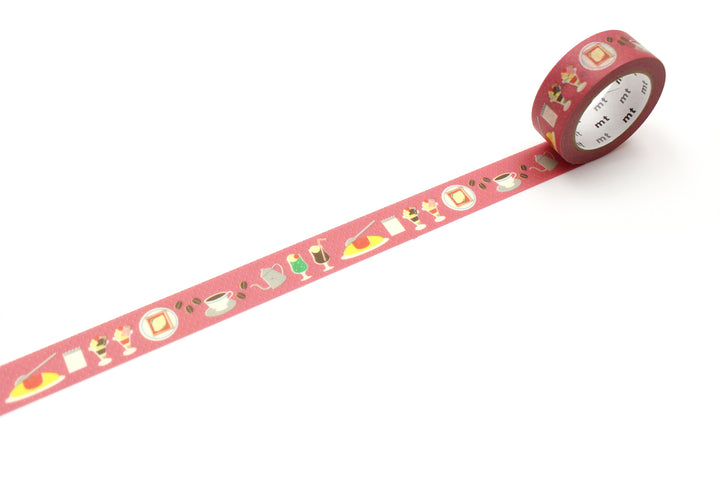 MT EX Washi Tape - Retro Cafe — pattern detail