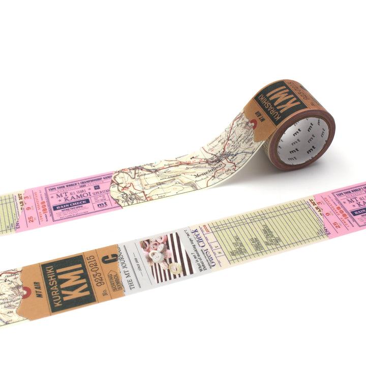 MT EX Washi Tape - Retro Collage — roll front