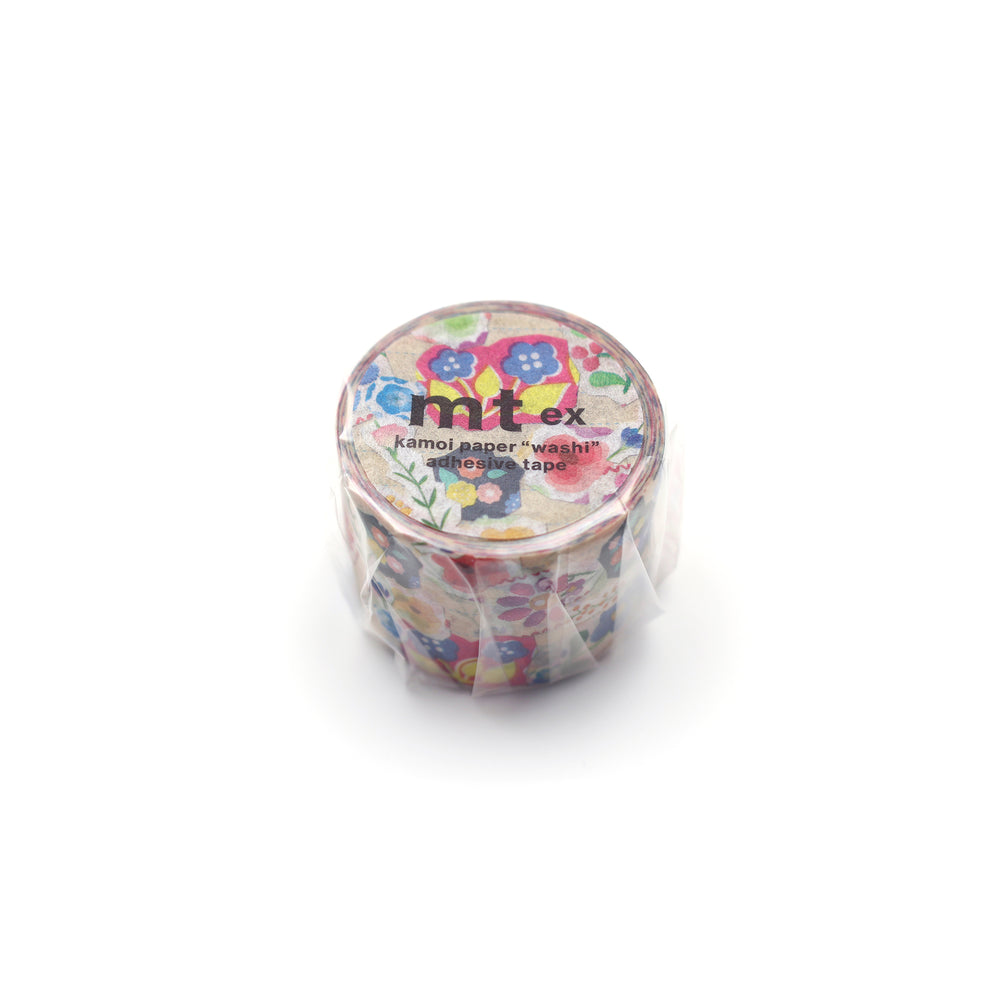 MT EX Washi Tape - Flower Sticker Collage — pattern detail