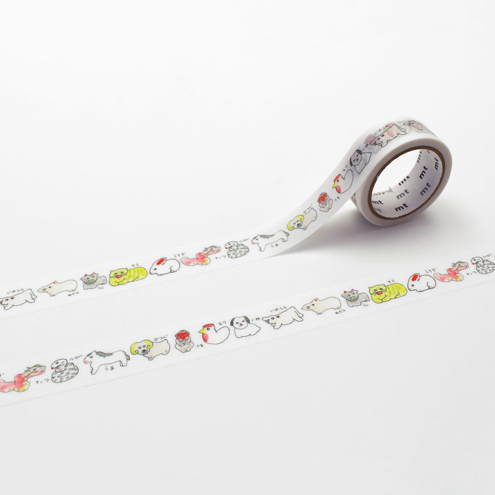 MT x Isabelle Boinot Washi Tape - Zodiac — roll front