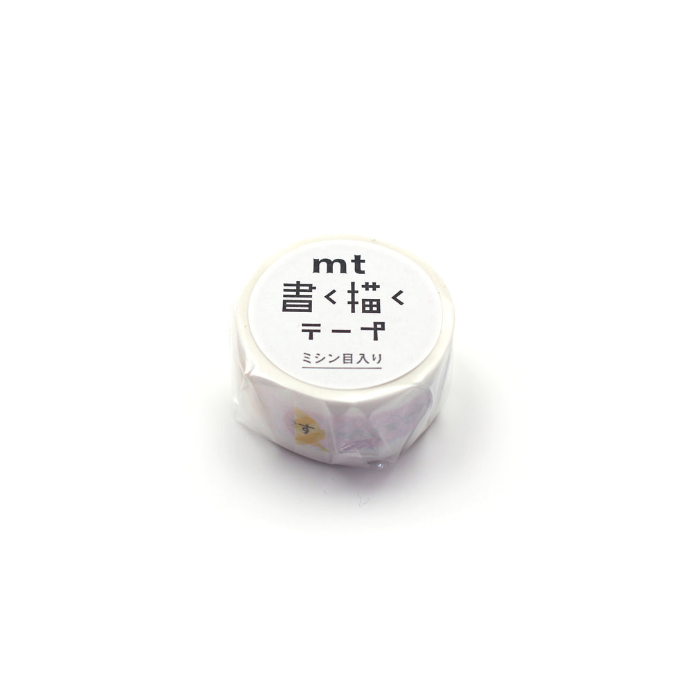 MT KakuKaku Washi Tape - Otsukaresamadesu with Perforations — pattern detail