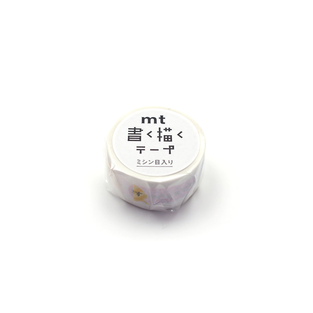 MT KakuKaku Washi Tape - Otsukaresamadesu with Perforations — pattern detail
