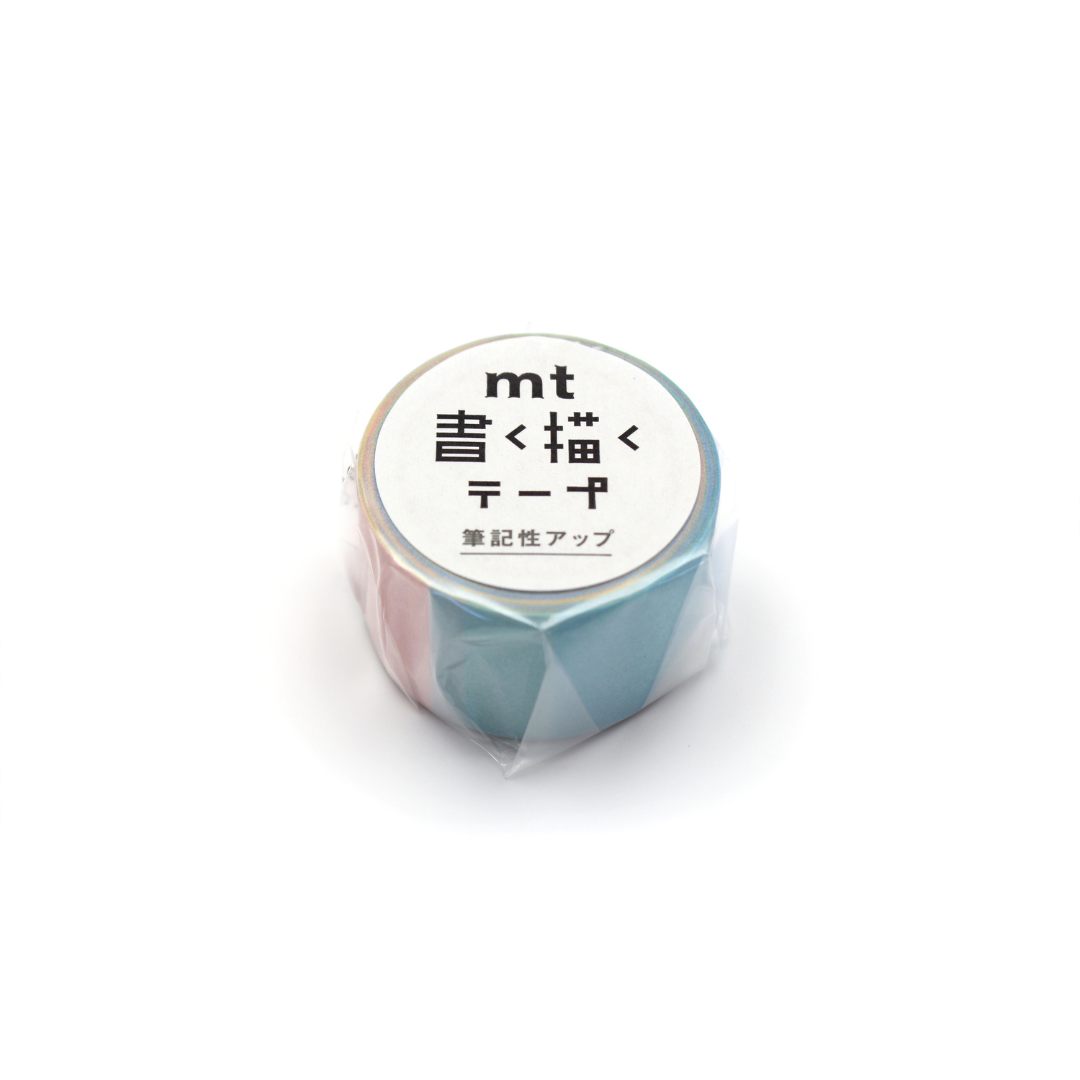 MT KakuKaku Washi Tape - Pale Color — applied on surface