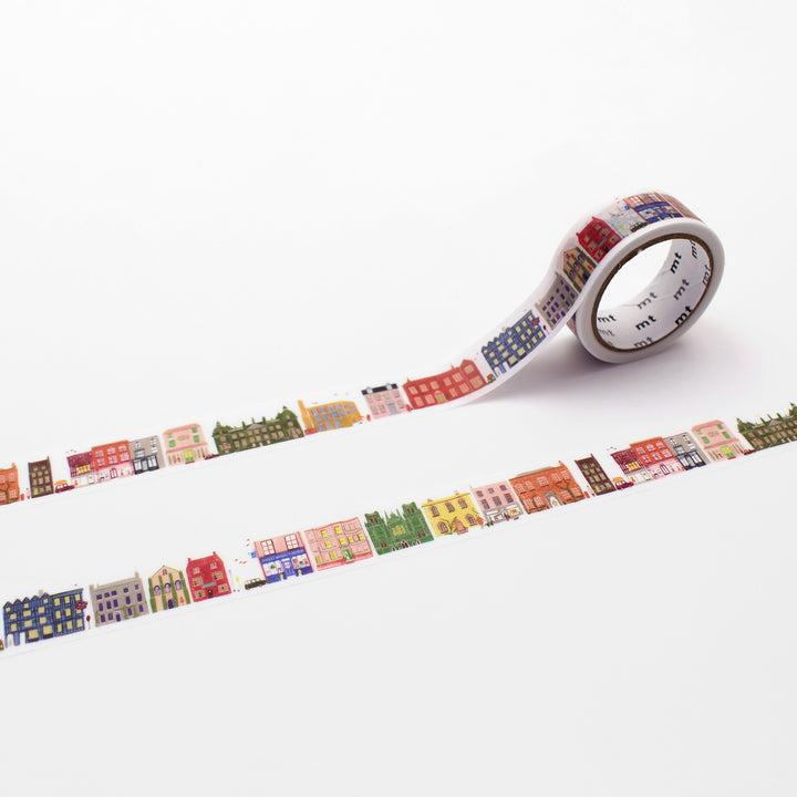 MT x Polly Fern Washi Tape - Street — roll front