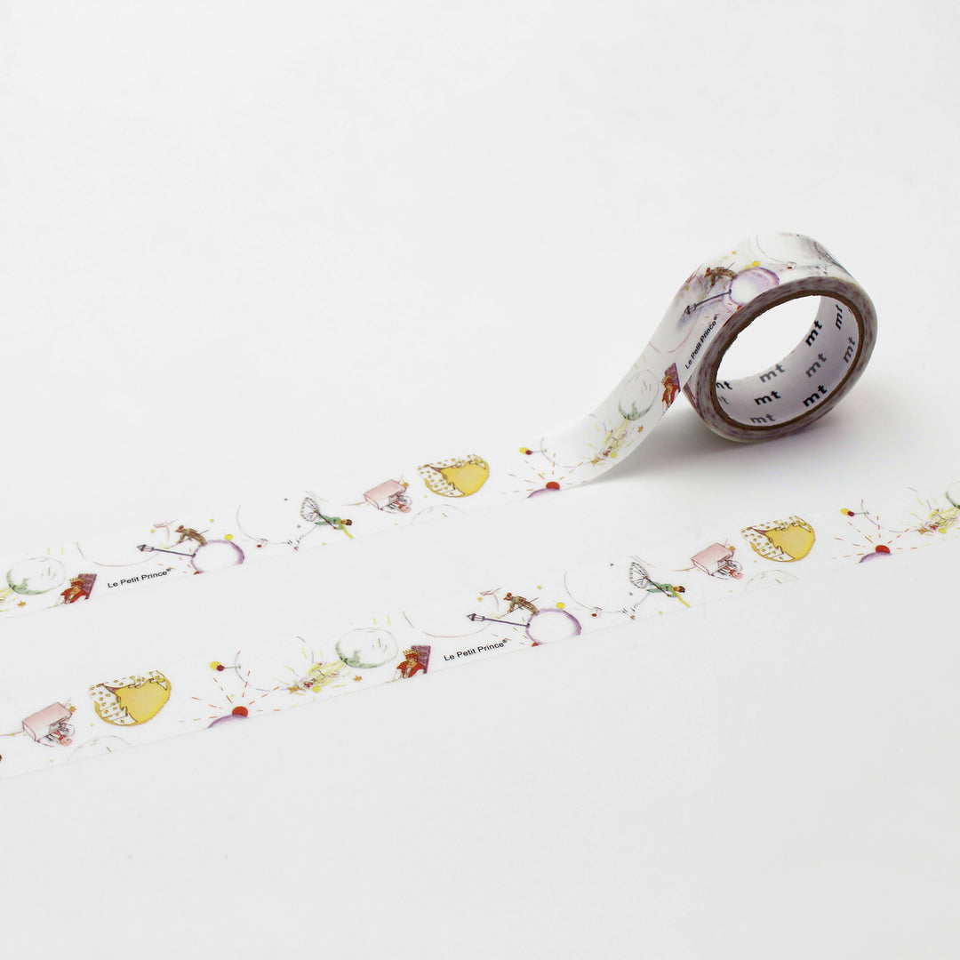 MT x Le Petit Prince Washi Tape - People Meet on Journey — roll front
