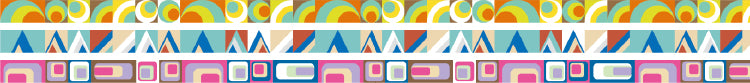 MT Slim Deco Washi Tape - Retro — pattern detail