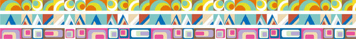 MT Slim Deco Washi Tape - Retro — pattern detail