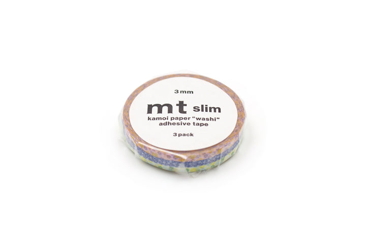 MT Slim Washi Tape - Flower — applied on surface