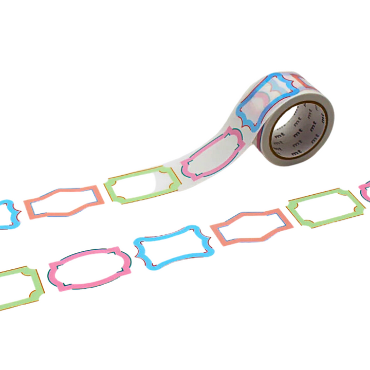 MT KakuKaku Washi Tape - Frame Label — roll front