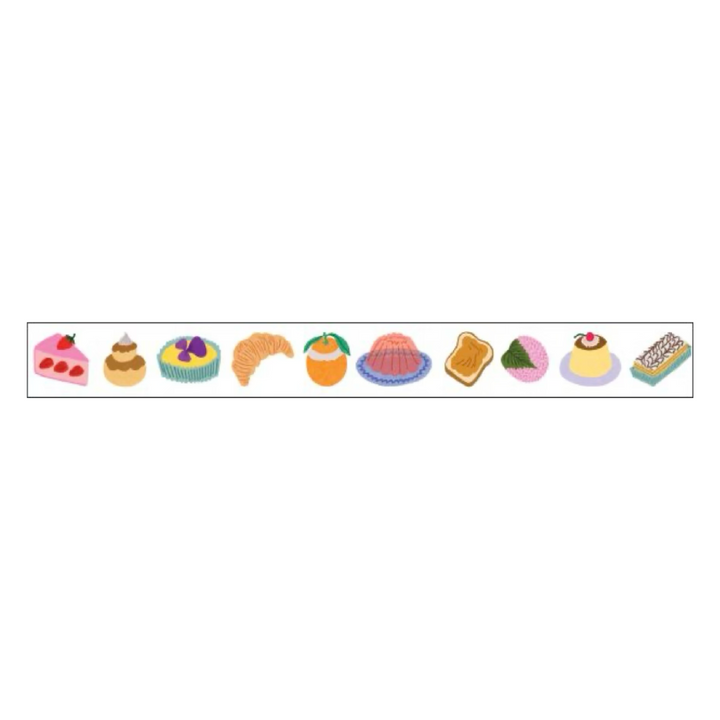 MT x Léa Maupetit Washi Tape - Desserts — applied on surface