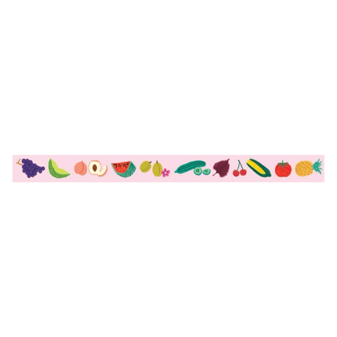 MT x Léa Maupetit Washi Tape - Endless Summer — applied on surface