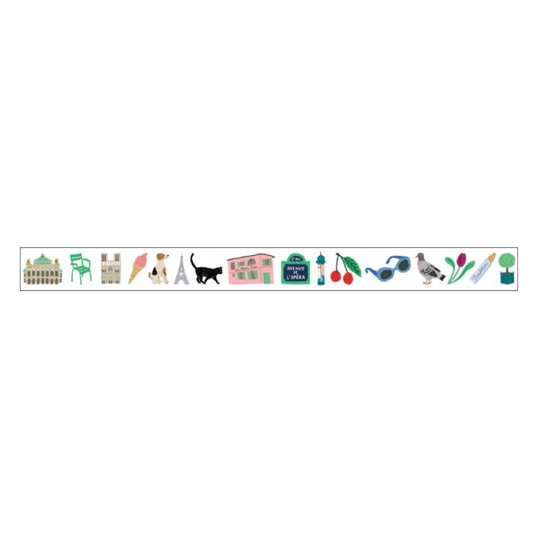 MT x Léa Maupetit Washi Tape - Paris — applied on surface