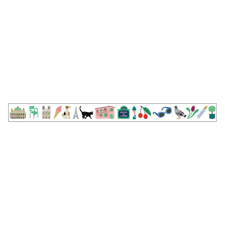 MT x Léa Maupetit Washi Tape - Paris — applied on surface