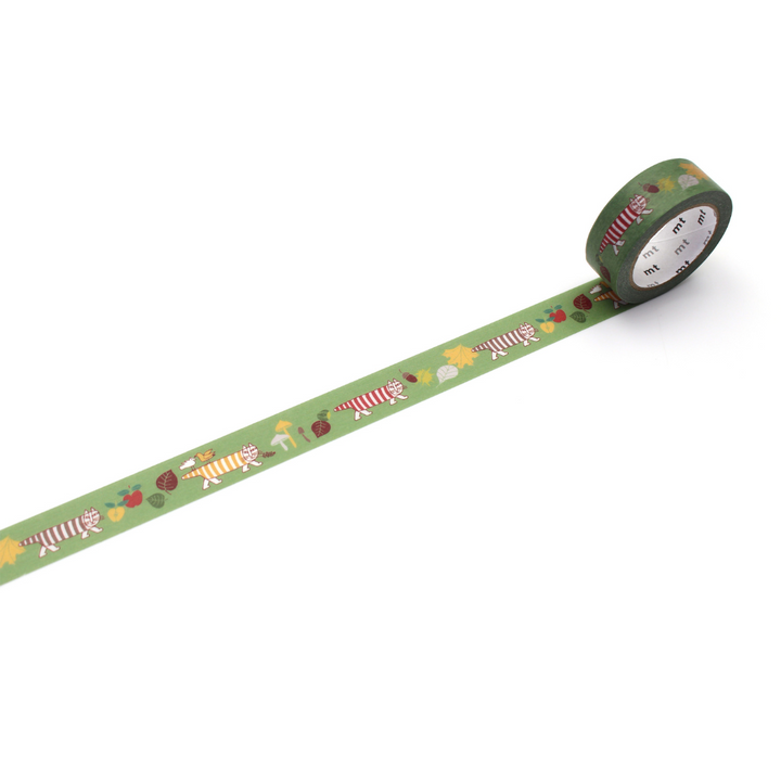 MT x Lisa Larson Washi Tape - Autumn Mikey — pattern detail
