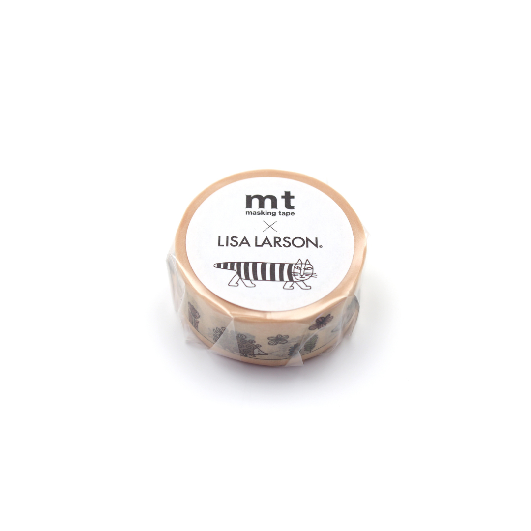 MT x Lisa Larson Washi Tape - Hedgehog Garden — applied on surface