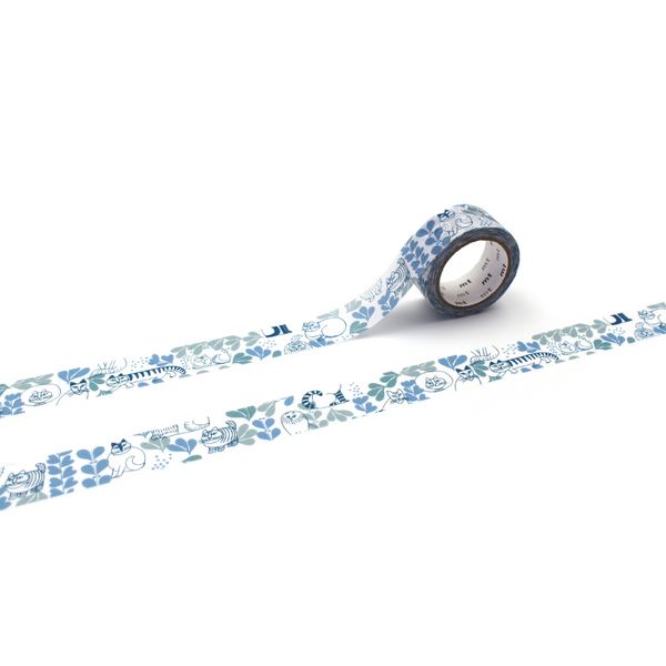 MT x Lisa Larson Washi Tape - Leaves Series — roll front