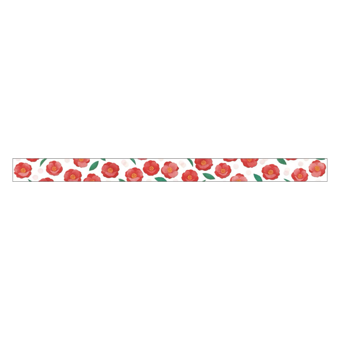 MT x Maruichikyu Washi Tape - Camellia — applied on surface