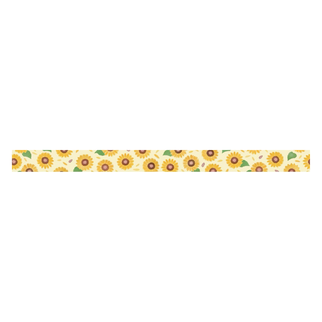 MT x Maruichikyu Washi Tape - Sunflower — applied on surface