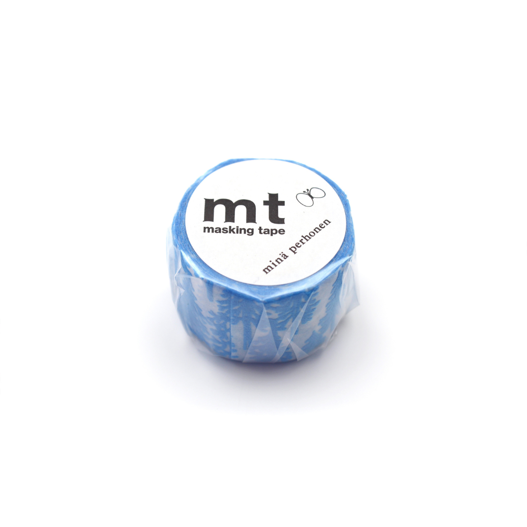 MT x Mina Perhonen Washi Tape - Flocky Metsa — with packaging